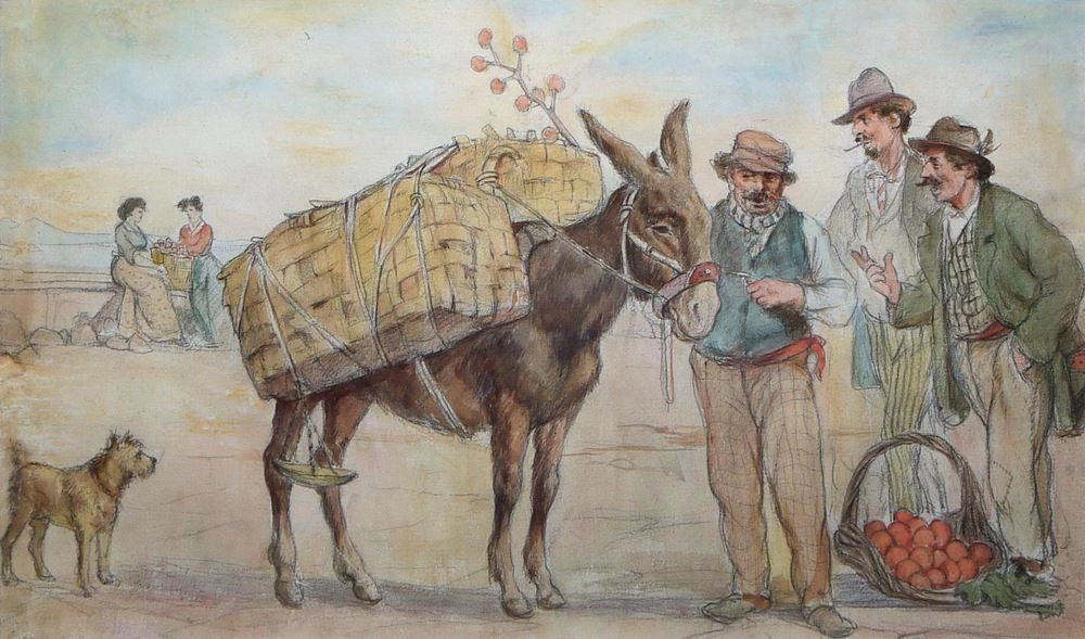 210-Il fruttivendolo e il suo asino